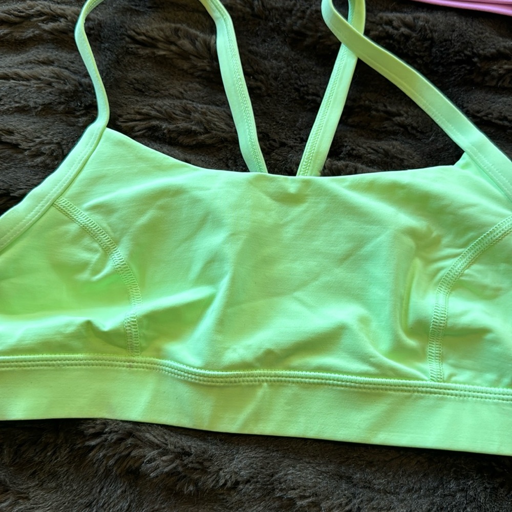 Lululemon sports bra with sheer panel on back